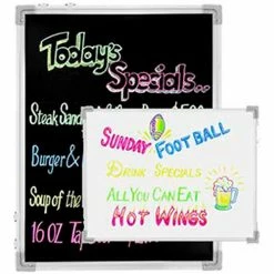 Chef-Master 90031 - Reversible Write-On Board With Markers, 24" x 36"