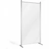 M&T Display Clear Wall Separator 37"W x 74-1/2"H, White Frame 1 M&T Display Clear Wall Separator 37"W x 74-1/2"H, White Frame -Server & Expediter Supplies Sales MZY UHCWSW0010A