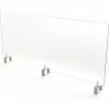 Ghent Partition Extender 59"W x 30"H, Frosted Thermoplastic w/ Attached Clamp -Server & Expediter Supplies Sales PEF3059 A