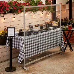 American Metalcraft Clear Freestanding Partition - 60"W x 60"H - Clear 7 American Metalcraft Clear Freestanding Partition - 60"W x 60"H - Clear -Server & Expediter Supplies Sales RPC60 03