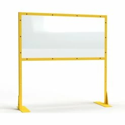 StrongHold® Clearview Polycarbonate Industrial Work Station Partition, 48"Wx72"H, 36" Clearance