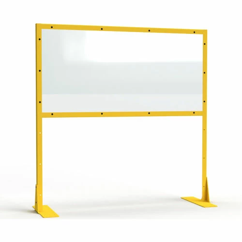 StrongHold® Clearview Polycarbonate Industrial Work Station Partition, 48"Wx72"H, 36" Clearance 3 StrongHold® Clearview Polycarbonate Industrial Work Station Partition, 48"Wx72"H, 36" Clearance