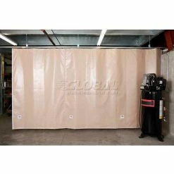 Goff's Stock Sound Curtain 31975 with Hardware - 14'10"W x 8'H - Beige 9 Goff's Stock Sound Curtain 31975 with Hardware - 14'10"W x 8'H - Beige -Server & Expediter Supplies Sales Sound Curtain 3 5