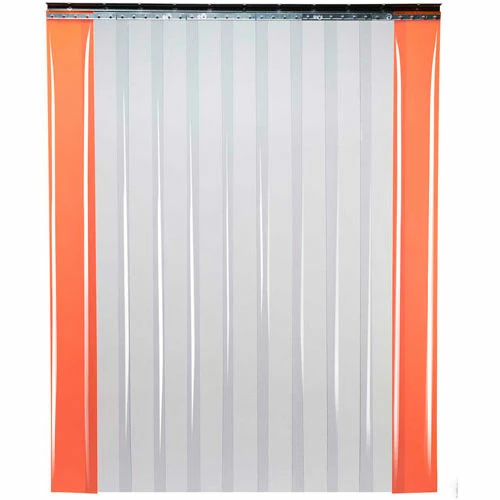 Global Industrial Low Temperature Strip Door - 4'W x 8'H - 8" Smooth Clear PVC 3 Global Industrial Low Temperature Strip Door - 4'W x 8'H - 8" Smooth Clear PVC
