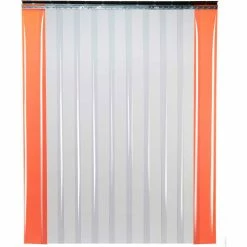 Global Industrial Low Temperature Strip Door - 4'W x 8'H - 8" Smooth Clear PVC 11 Global Industrial Low Temperature Strip Door - 4'W x 8'H - 8" Smooth Clear PVC -Server & Expediter Supplies Sales TMI SD11 8 4X8