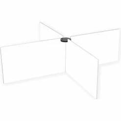 Quantum School Table Divider, 4 Way, 47"W x 13"H, White Kraft -Server & Expediter Supplies Sales TTX 4WD47X13FW 5000