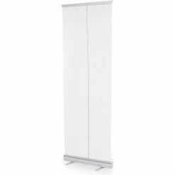 Quantum Retractable Floor Partition with Telescoping T-Frame, 24"W x 81"H, Clear Polyester -Server & Expediter Supplies Sales TTX PS24X81APU 5000