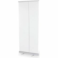 Quantum Retractable Floor Partition with Telescoping T-Frame, 33"W x 81"H, Clear Polyester -Server & Expediter Supplies Sales TTX PS33X81APU 5000