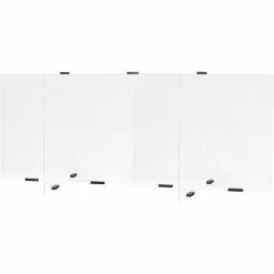 Quantum Safety Shield 6 Way Table Divider, 59"W x 23"H, Clear Acrylic -Server & Expediter Supplies Sales TTX TS59X23A 5000