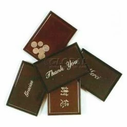 Vollrath® Thank You Plastic Tip Tray, 1000-96, Black, 6-1/2" X 4-1/2" - Pkg Qty 36