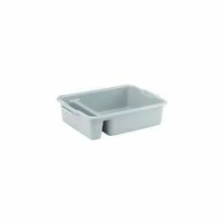 Vollrath® Signature Heavy-Duty Two Compartment Bus Box, 52632, 23" X 17-1/2" X 6", Gray - Pkg Qty 6