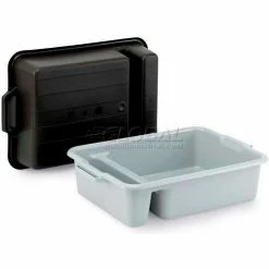 Vollrath® Signature Heavy-Duty Two Compartment Bus Box, 52634, 23" X 17-1/2" X 6", Black - Pkg Qty 6