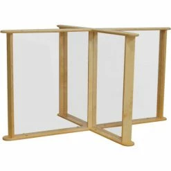 Wood Designs™ Sneeze Guard Table Partition, 45"W x 33"D x 24"H