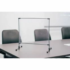 Goff's Goff Personal Safety Tabletop Partition, 18"W x 30"H - Clear -Server & Expediter Supplies Sales goffs psp tabletop demo 1