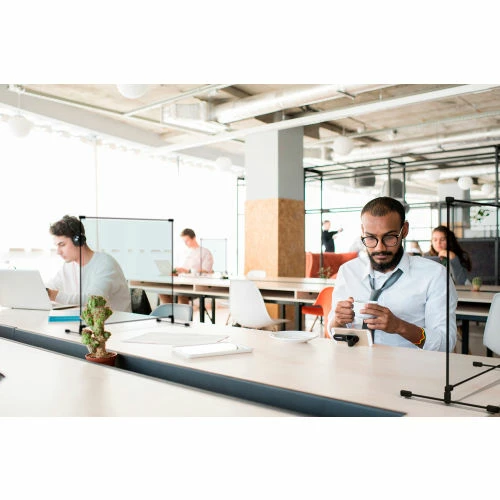 Goff's Goff Personal Safety Tabletop Partition, 15"W x 18"H - Clear 11 Goff's Goff Personal Safety Tabletop Partition, 15"W x 18"H - Clear - Image 9