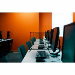 Goff's Goff Personal Safety Tabletop Partition, 18"W x 30"H - Clear -Server & Expediter Supplies Sales goffs psp tabletop office 2 1